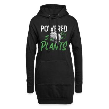 Dugong Alimenté Par Des Plantes Lamantin Animaux Marins - Sweat-shirt à capuche long Femme - noir - Devant
