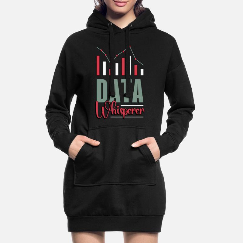 Data Analyst Data Whisperer Computer Science Coder Hoodie-Kleid