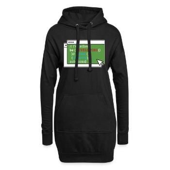 Cybersecurity I'd Rather Be Developing Programmer - Hoodie-Kleid - Schwarz - Vorne