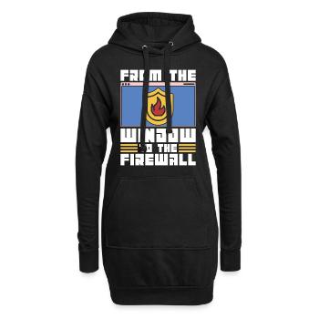 Cybersecurity From The Window To The Programming - Hoodie-Kleid - Schwarz - Vorne