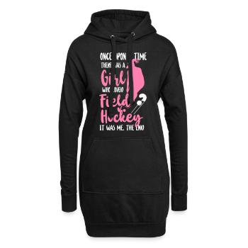 Hockey sur gazon Il était une fois - Sweat-shirt à capuche long Femme - noir - Devant