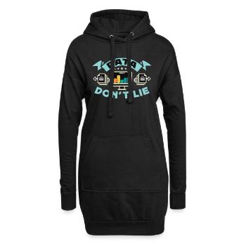 Data Analyst Data Don't Lie Analyst data Engineer - Hoodie-Kleid - Schwarz - Vorne