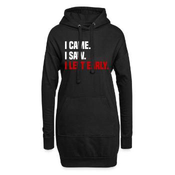 Misanthrope Antisocial Introverti - Sweat-shirt à capuche long Femme - noir - Devant