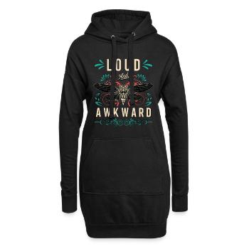 Cigales Bruyantes Et Maladroites Aime La Cigale Périodique - Sweat-shirt à capuche long Femme - noir - Devant