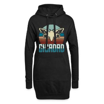 Cicadas Cicadad Loves Flying Insects Entomologist - Hoodie-Kleid - Schwarz - Vorne
