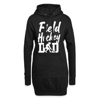 Field Hockey Dad Field Hockey Dad - Hoodie-Kleid - Schwarz - Vorne