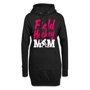 Maman de hockey sur gazon Maman de hockey sur gazon - Sweat-shirt à capuche long Femme - noir - Devant