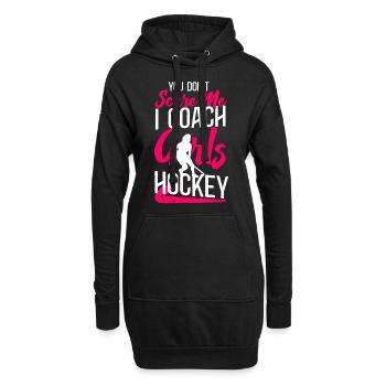 Field Hockey Coach You Don't Scare - Hoodie-Kleid - Schwarz - Vorne