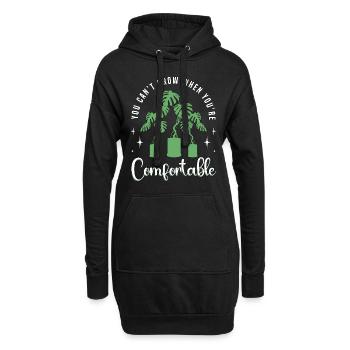 Monstera que vous ne pouvez pas cultiver quand vous êtes des plantes de balcon - Sweat-shirt à capuche long Femme - noir - Devant