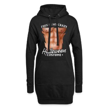 This Is My Crazy Halloween Costume Halloween Funny - Hoodie-Kleid - Schwarz - Vorne