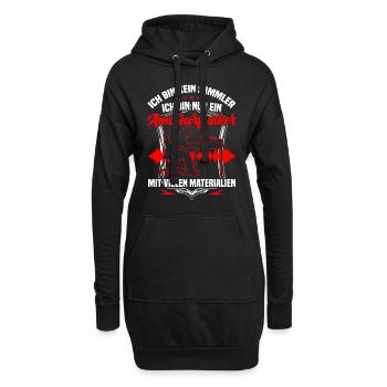 Amateurfunker ist kein Sammler Hobbyfunker - Hoodie-Kleid - Schwarz - Vorne