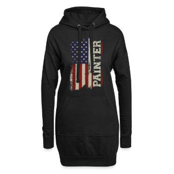 House Painter Decorator American - Hoodie-Kleid - Schwarz - Vorne