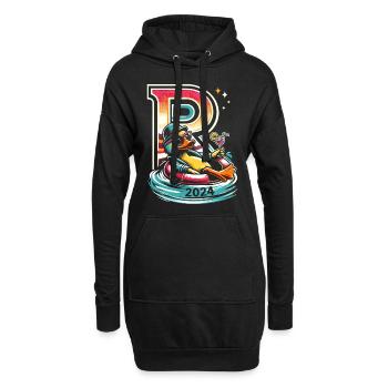 Cadeau de retraité Retraite 2024 Retraite - Sweat-shirt à capuche long Femme - noir - Devant