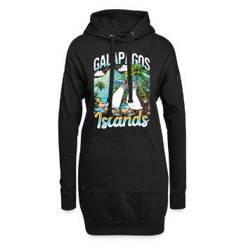 Galapagos Islands - Hoodie-Kleid - Schwarz - Vorne