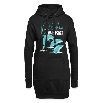 Dolphin Dolphin Whisperer - Hoodie-Kleid - Schwarz - Vorne