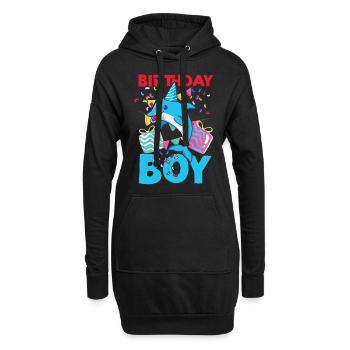 Dolphin Birthday Birthday Boy - Hoodie-Kleid - Schwarz - Vorne