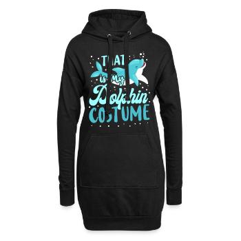 Dolphin Halloween That Is My - Hoodie-Kleid - Schwarz - Vorne