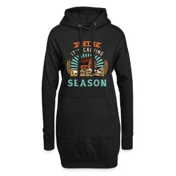 Livestock Breeder I Can't It's Calving Farm Animal - Hoodie-Kleid - Schwarz - Vorne