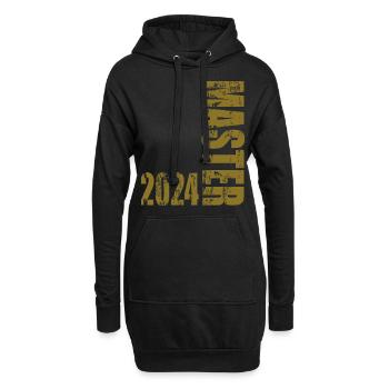 Master 2024 - Hoodie-Kleid - Schwarz - Vorne