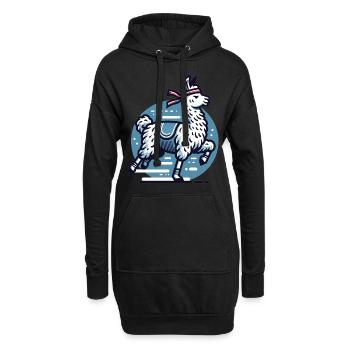 Jogger Lama : Sportif sur la route - Sweat-shirt à capuche long Femme - noir - Devant