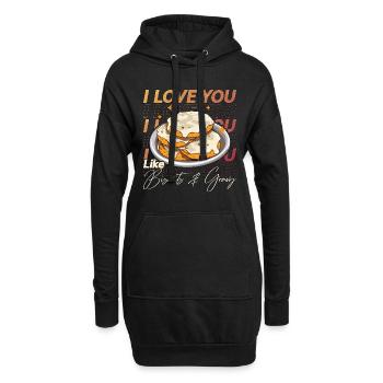 Biscuits And Gravy I Love You Like Southern Food - Hoodie-Kleid - Schwarz - Vorne