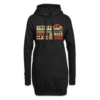 Retired Postal Worker Class Of 2025 - Hoodie-Kleid - Schwarz - Vorne