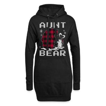 Tante Ours - Sweat-shirt à capuche long Femme - noir - Devant