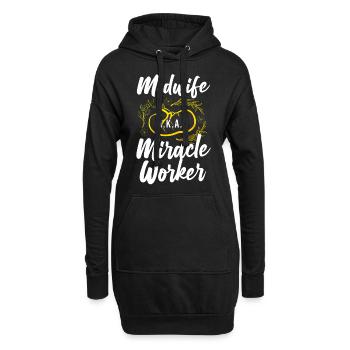 Nurse Midwife Birth Worker Midwife - Hoodie-Kleid - Schwarz - Vorne