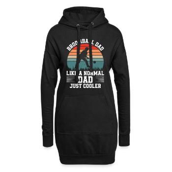 Broomball Dad Like A Normal Dad Just Cooler - Dad - Hoodie-Kleid - Schwarz - Vorne