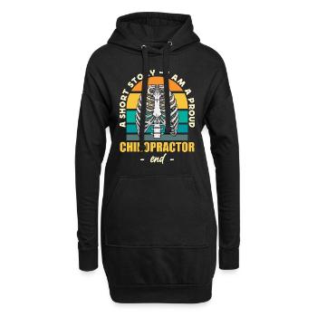 Chiropractor A Short Story I Am Orthopedist Chiro - Hoodie-Kleid - Schwarz - Vorne
