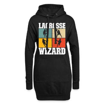 Crosse Joueurs de crosse - Sweat-shirt à capuche long Femme - noir - Devant