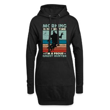Ghost Hunter Morning n’est pas mon temps Parapsychologie - Sweat-shirt à capuche long Femme - noir - Devant