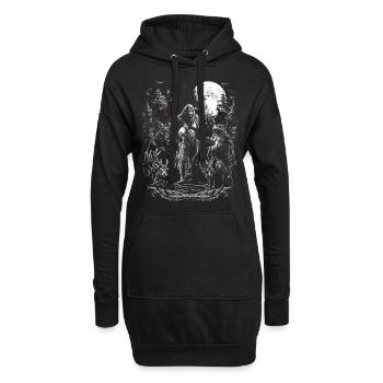 Cryptids Group - Hoodie-Kleid - Schwarz - Vorne