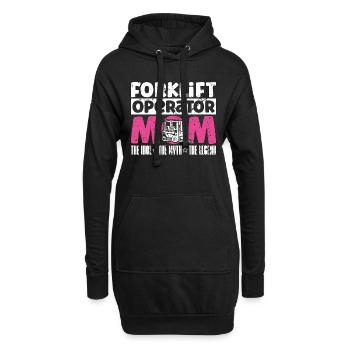 Forklift Operator Mom The Idol The Forklift Truck - Hoodie-Kleid - Schwarz - Vorne