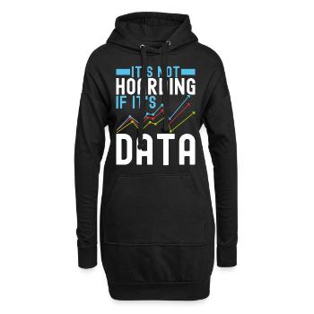 Data Science Datenanalyst - Hoodie-Kleid - Schwarz - Vorne