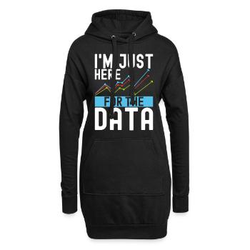 Data Science Datenanalyst - Hoodie-Kleid - Schwarz - Vorne