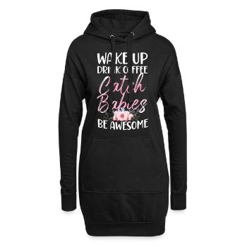 LD Labour And Delivery Nurse - Hoodie-Kleid - Schwarz - Vorne