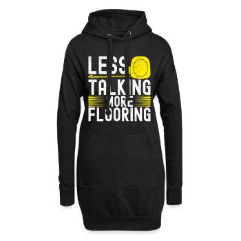 Carrelage Couche de sol - Sweat-shirt à capuche long Femme - noir - Devant