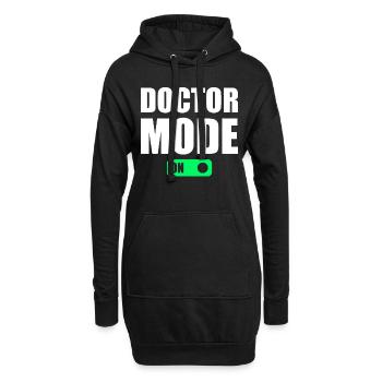 Mode Médecin Activé - Médecin Hospitalier Humour Médical - Sweat-shirt à capuche long Femme - noir - Devant