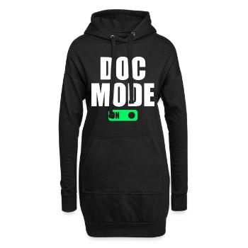 Doc Mode On - Medical Humor Hospital Doctor - Hoodie Dress - black - Front