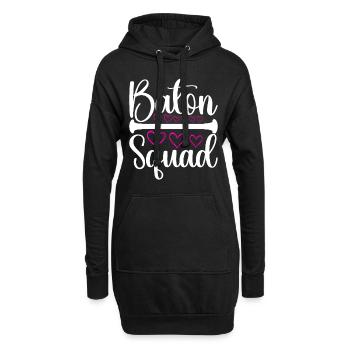 Majorette Gymnastique Majorettes Bâton Twirling - Sweat-shirt à capuche long Femme - noir - Devant