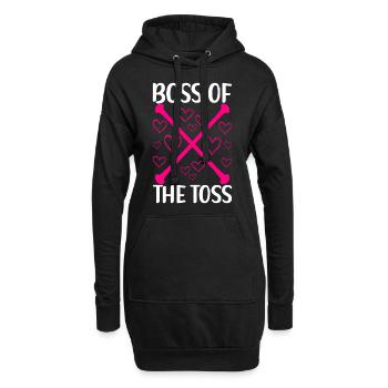 Majorette Gymnastique Majorettes Bâton Twirling - Sweat-shirt à capuche long Femme - noir - Devant