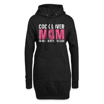 Cock Lover Mom The Idol The Myth The Chicken Coop - Hoodie-Kleid - Schwarz - Vorne