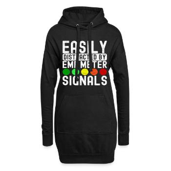 Enquêteur paranormal Chasse aux fantômes - Sweat-shirt à capuche long Femme - noir - Devant