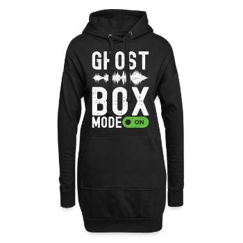 Enquêteur paranormal Chasse aux fantômes - Sweat-shirt à capuche long Femme - noir - Devant
