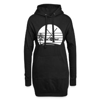 Bâtons de floorball Balle de floorball Joueur de floorball F - Sweat-shirt à capuche long Femme - noir - Devant