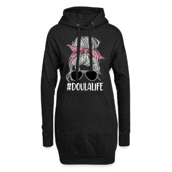 Doula Birth Worker Sunglasses - Hoodie-Kleid - Schwarz - Vorne