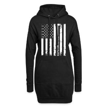 Croquet Player Croquet US Flag Sexy Croquet Player - Hoodie-Kleid - Schwarz - Vorne