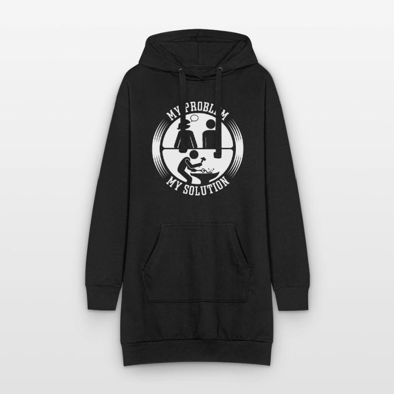 Blacksmithing My Problem My Solution Pictogram Dad Hoodie-Kleid