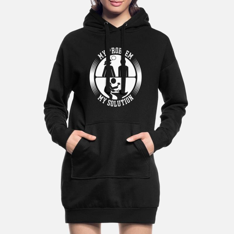 Blacksmithing My Problem My Solution Pictogram Dad Hoodie-Kleid